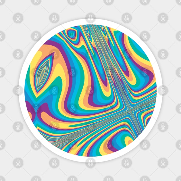 swirling abstract Magnet by lazykite